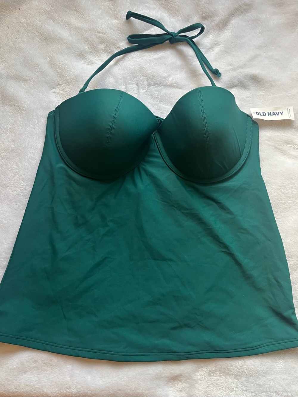 Old Navy Teal Green Tankini Swim Top